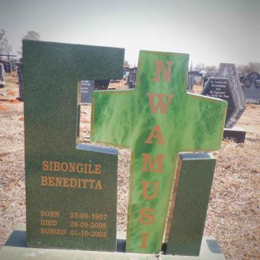 NWAMUSI Sibongile Beneditta 1957-2005