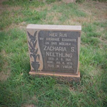 NEETHLING Zacharia S. 1921-1970