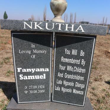 NKUTHA Fanyana Samuel 1924-2009