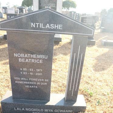 NTILASHE Nobathembu Beatrice 1971-2001