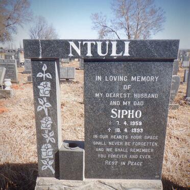 NTULI Sipho 1959-1993