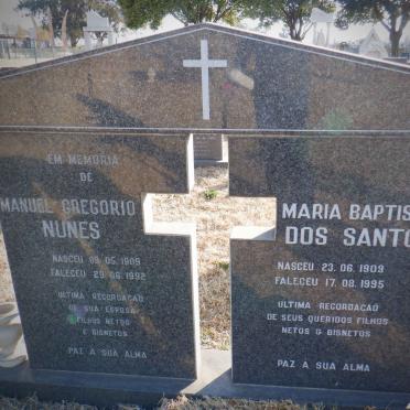 NUNES Manuel Gregorio 1909-1992 &amp; Maria Baptista DOS SANTOS 1909-1995