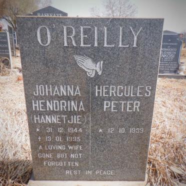 O'REILLY Hercules Peter 1939- &amp; Johanna Hendrina 1944-1995