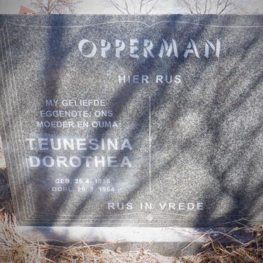 OPPERMAN Teunesina Dorothea 1936-1994