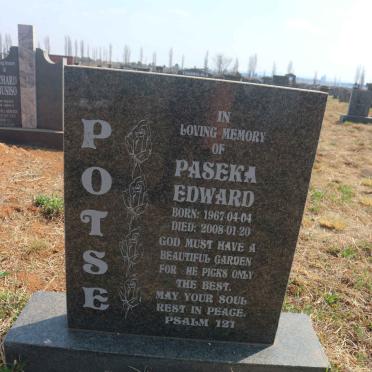 POTSE Paseka Edward 1967-2008
