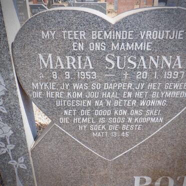 POTGIETER Stefanus Jacobus 1935- &amp; Maria Susanna 1953-1997 :: POTGIETER Johannes Hermanus 1976-2000