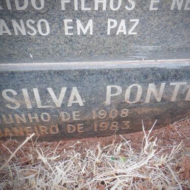 PONTES Maria Freitas Silva 1908-1983