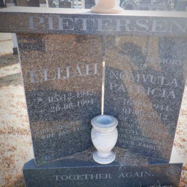 PIETERSEN Elijah 1942-1994 &amp; Nomvula Patricia 1944-2012