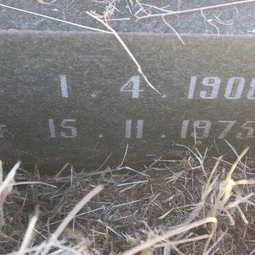 PLOOY Andries Gerhardus, du 1908-1975