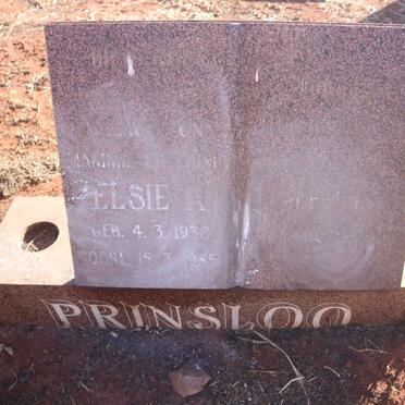 PRINSLOO Elsie A. 1930-1985