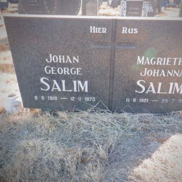 SALIM Johan George 1918-1973 &amp; Magrietha Johanna 1921-1994