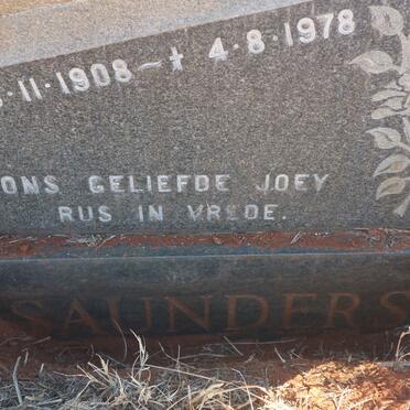 SAUNDERS Johanna Catharina 1908-1978