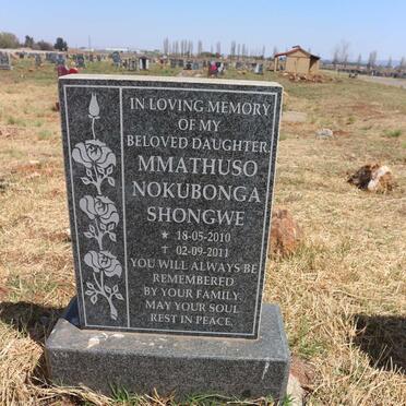 SHONGWE Mmathuso Nokubonga 2010-2011