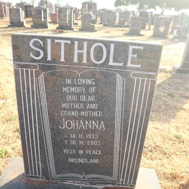 SITHOLE Johanna 1933-2003
