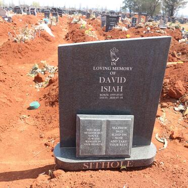SITHOLE David Isiah 1959-2020