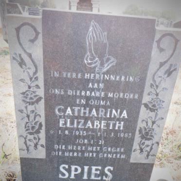 SPIES Catharina Elizabeth 1935-1985