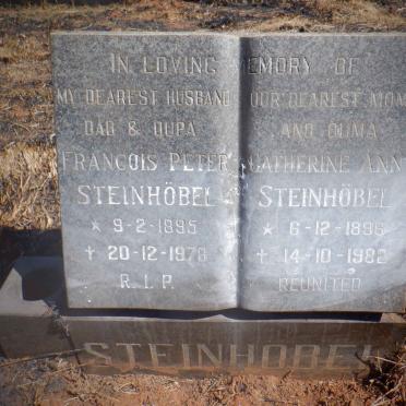 STEINHÖBEL Francois Peter 1895-1978 &amp; Catherine Ann 1896-1982