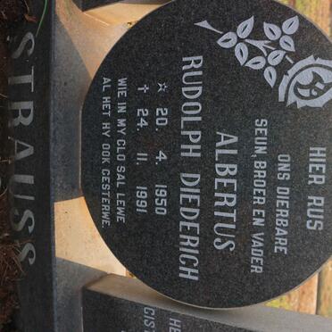 STRAUSS Jacob Albertus 1917-1989 & Elizabeth Sophia J. 1924-2000 :: STRAUSS Albertus Rudolph Diederick 1950-1991