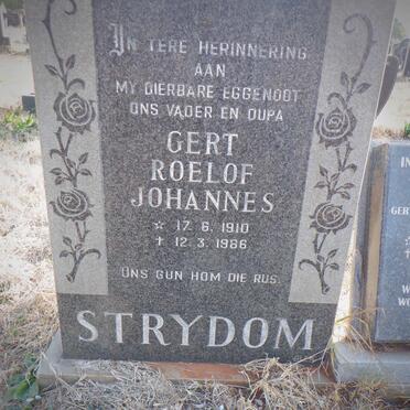 STRYDOM Gert Roelof Johannes 1910-1986 &amp; Gertruida Dorothea 1916-2002