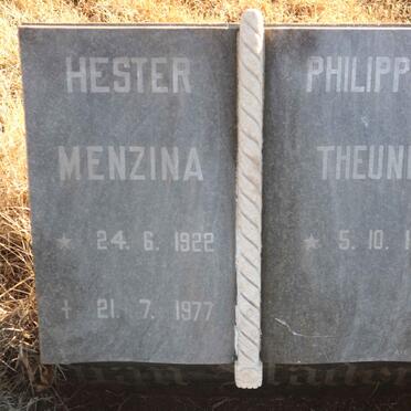 STADEN Philippus Theunis, van 1917- &amp; Hester Menzina 1922-1977
