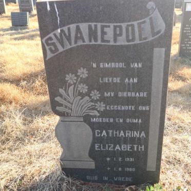 SWANEPOEL Catharina Elizabeth 1931-1980