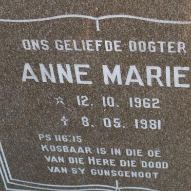 SYMONS Anne Marie 1962-1981