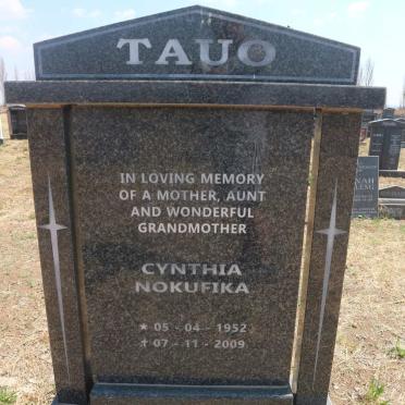 TAUO Cynthia Nokufika 1952-2009