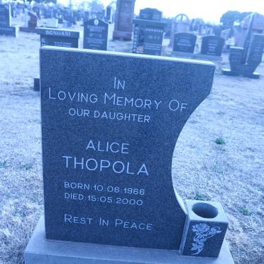 THOPOLA Alice 1966-2000