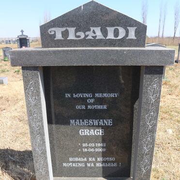 TLADI Maleswane Grace 1942-2009