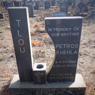 TLOU Petros Khehla 1968-2002