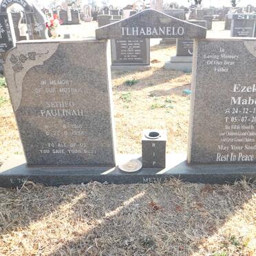 TLHABANELO Ezekiel Mabote 1914-2003 &amp; Setheo Paulinah 1918-1994