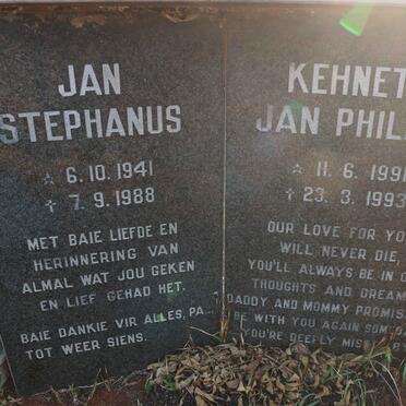 TOLKEN Jan Stephanus 1941-1988 :: TOLKEN Kehneth Jan Phillip 1991-1993