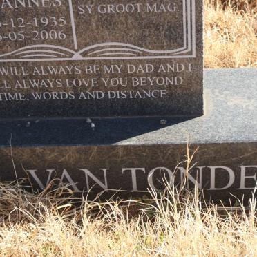 TONDER Andries Johannes, van 1935-2006