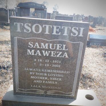 TSOTETSI Samuel Maweza 1975-2002