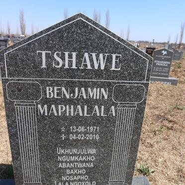 TSHAWE Benjamin Maphalala 1971-2010
