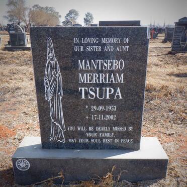 TSUPA Mantsebo Merriam 1953-2002