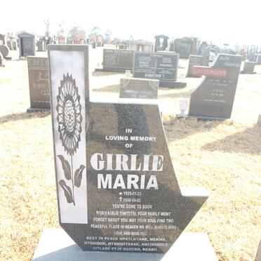 TSOTETSI Girlie Maria 1929-1996