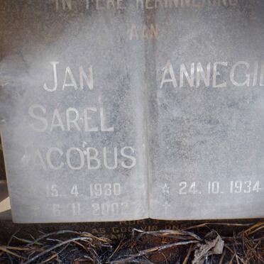 VENTER Jan Sarel Jacobus 1930-2002 &amp; Annegien 1934-