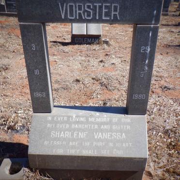 VORSTER Sharlene Vanessa 1963-1980