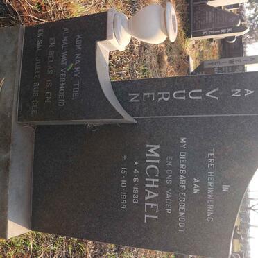 VUUREN Michael, Janse van 1933-1989