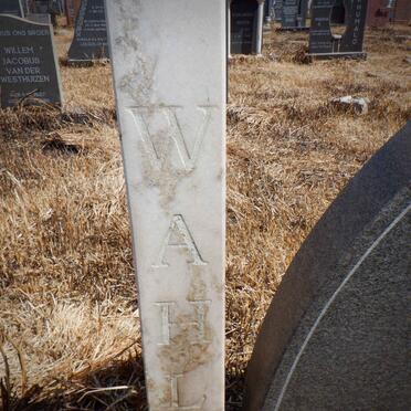 WAHL Daniel Casparus 1931-1996