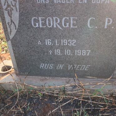 WOLHUTER George C.P. 1932-1987