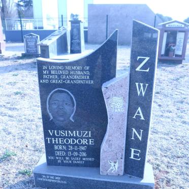 ZWANE Vusimuzi Theodore 1947-2016