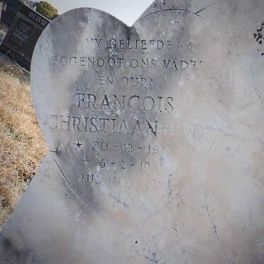 ? Francois Christiaan 1922-1985