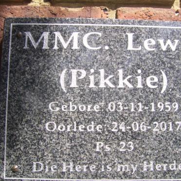 LEWIS M.M.C. 1959-2017