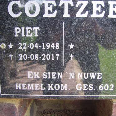 COETZEE Piet 1948-2017