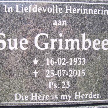 GRIMBEEK Sue 1933-2015