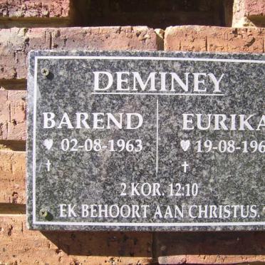 DEMINEY Barend 1963- &amp; Eurika 1960-