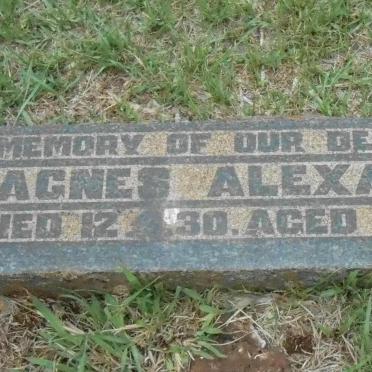 ALEXANDER Agnes -1930