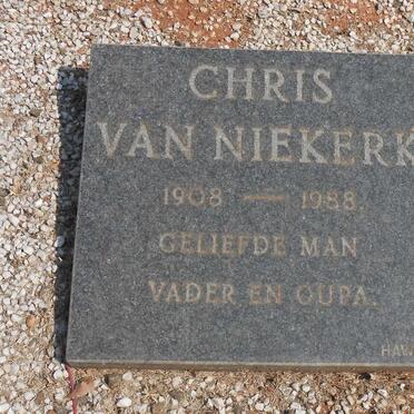 NIEKERK Chris, van 1908-1988